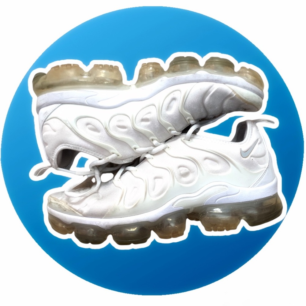 Vapormax Nike All White Size 8.5 Men Shoes